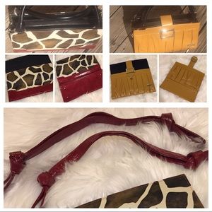 Miche Bundle- Red Animal Print, Yellow, Red Straps